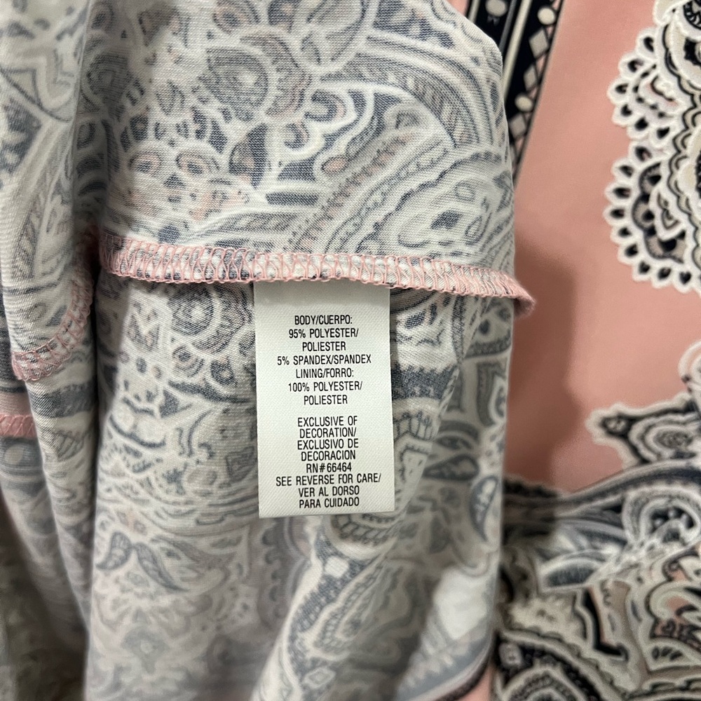 Sandra Darren Pink and Black Patterned Dress - Picture 10 of 10